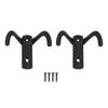 6 Pcs Double Prong Hook Wall Mounted Zinc Alloy Heavy Duty Dual Prong Hook for Coat Robe Scarf Towel