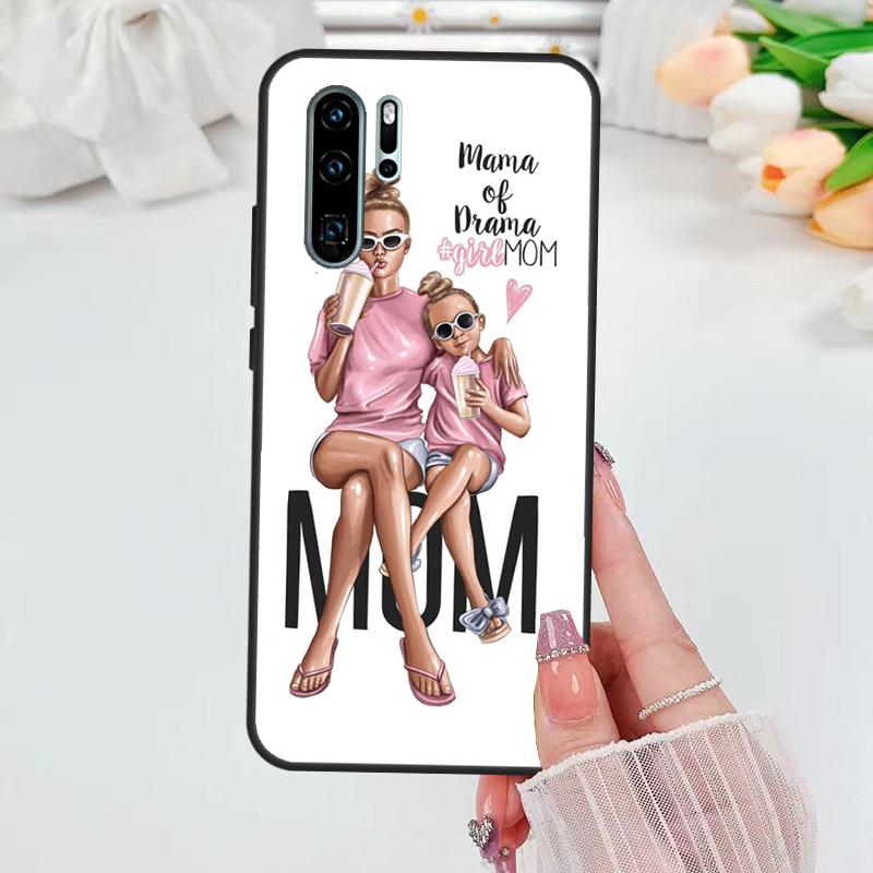 СУПЕР МАМА МАМА МАМА МИЛЫЙ РЕБЕНОК Для Huawei Nova 12i 11i 8i 12s Y73 Y72 Y61 Y91 Y90 Y70 Y60 9 10 SE P30 P40 Lite P60 Pro Чехол