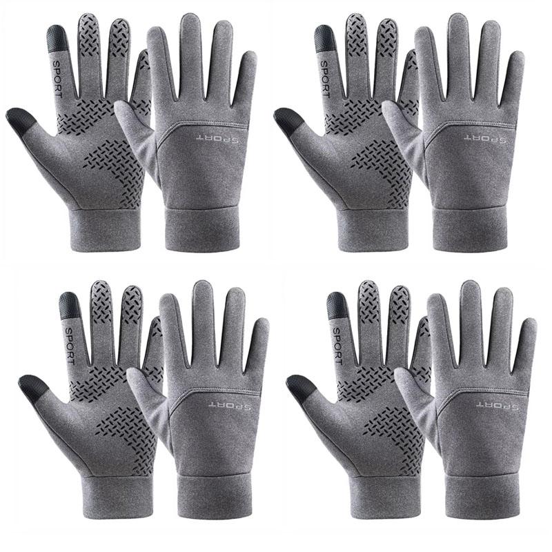 1/2/4pairs Winter Biker Gloves For Men Women Motorcycle Touchscreen Waterproof Warm Windproof Gloves Cycling Snowboard Ski Sport