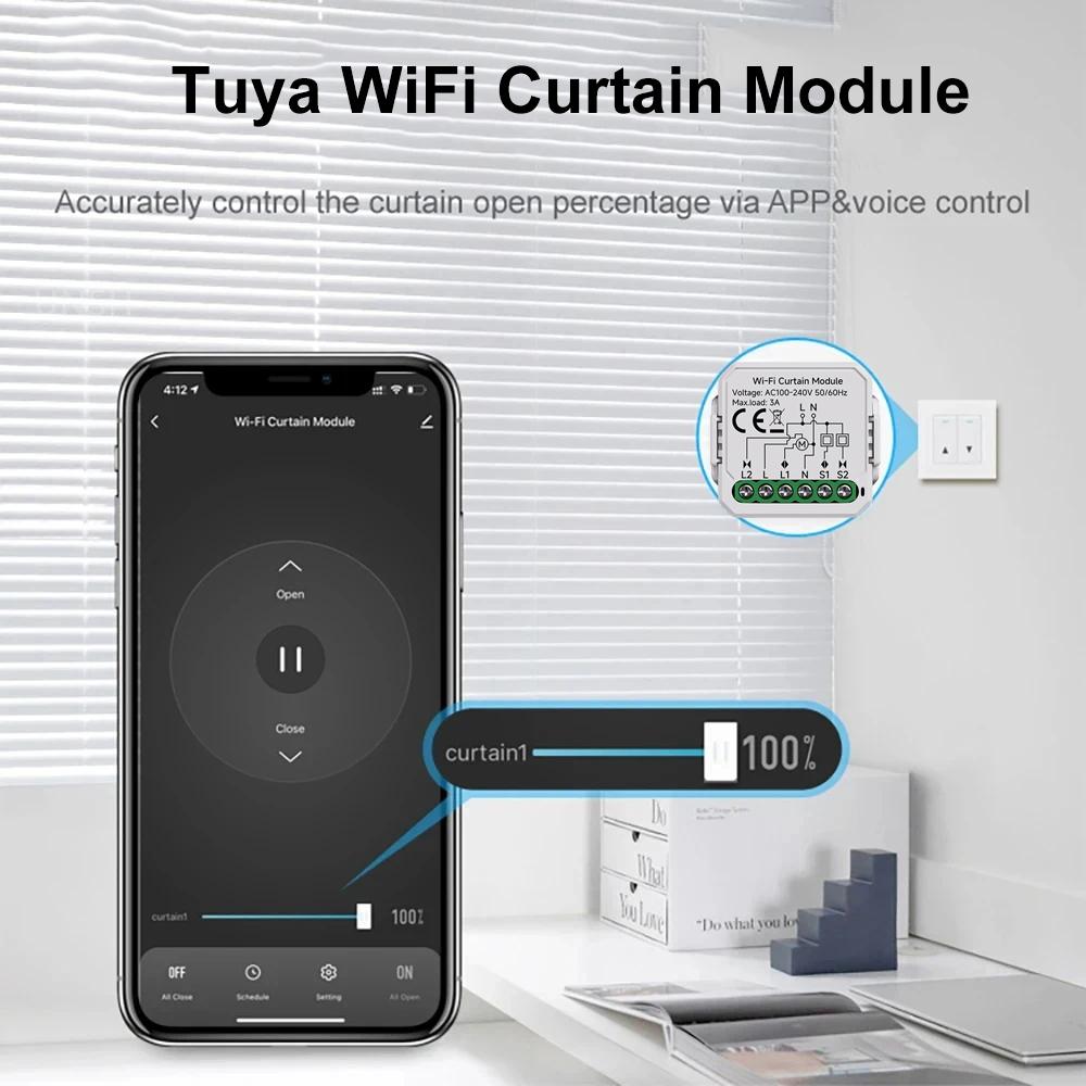Tuya WiFi Zigbee Smart Curtain Switch Module Smart Life APP для электропривода жалюзи для рольставней Работает с Alexa Google Home