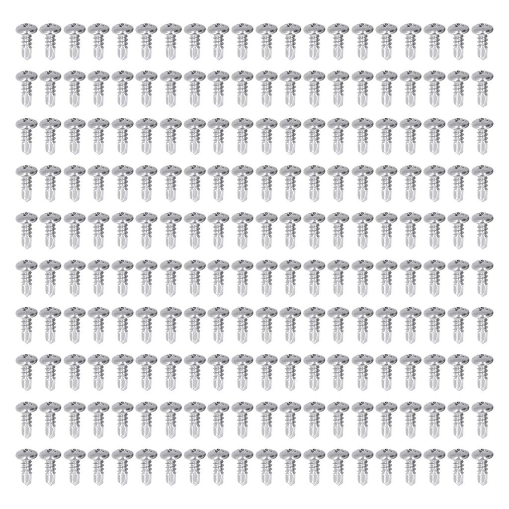 200Pcs Self Drilling Screw Stainless Steel Round Head M4.8x13 Fastener Accessory Set Kit