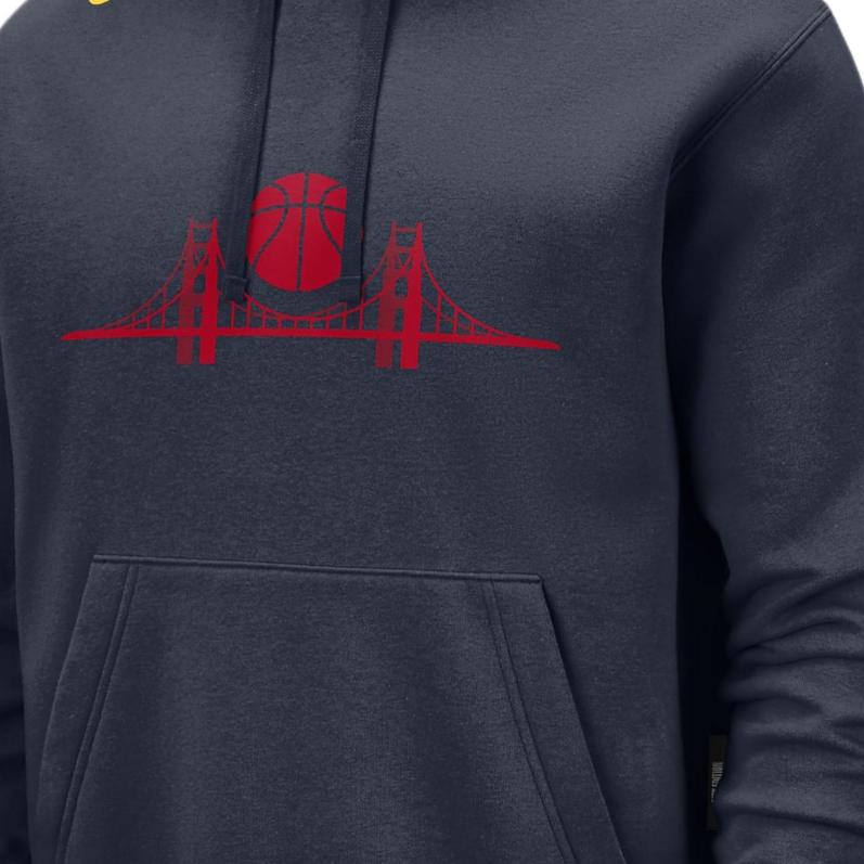 Nike Golden State Warriors Club City Edition Men's Nike Nba Fleece Pullover Hoodie FZ0597-419