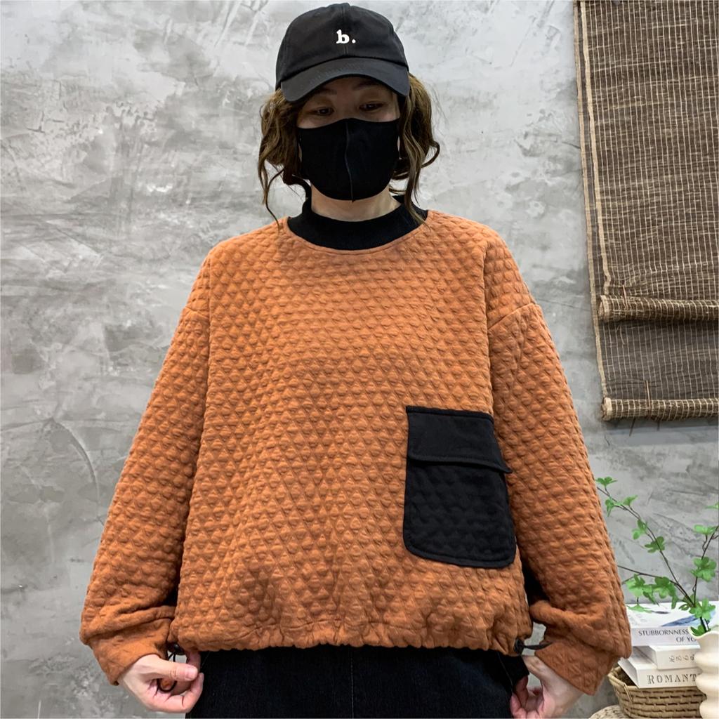 Dimanaf Новинка 2024 года, женские толстовки и свитшоты с длинным рукавом, свободные, клетчатые, повседневные, с круглым вырезом, осенние базовые топы, футболки, новые пуловеры