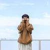 [DOD] Balaclava Hoodie XL Outdoor Parka Balaclava Hoodie Quick-drying Double Knit Sweatshirt Loose Fit Warm Hooded Long Sleeve Sweatshirt Men's