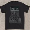 Концертная футболка Nine Inch Nails черная мужская женская с коротким рукавом