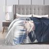 Warm Cozy Blanket Picnic Gojo Satoru Bedding Throws Novelty  Bedspread For Couch Bed