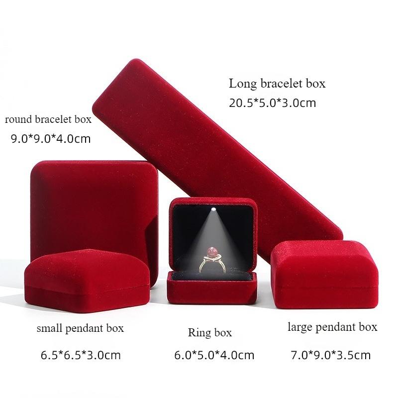 High end velvet iron box jewelry box, gold jewelry jade gift ring box, necklace bracelet jewelry packaging box
