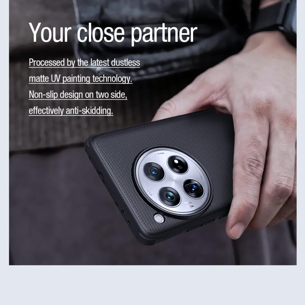 Чехол для телефона One Plus 12 Nillkin Super Frosted Shield Pro, магнитный жесткий ПК + корпус из ТПУ, противоударная задняя крышка для OnePlus 12