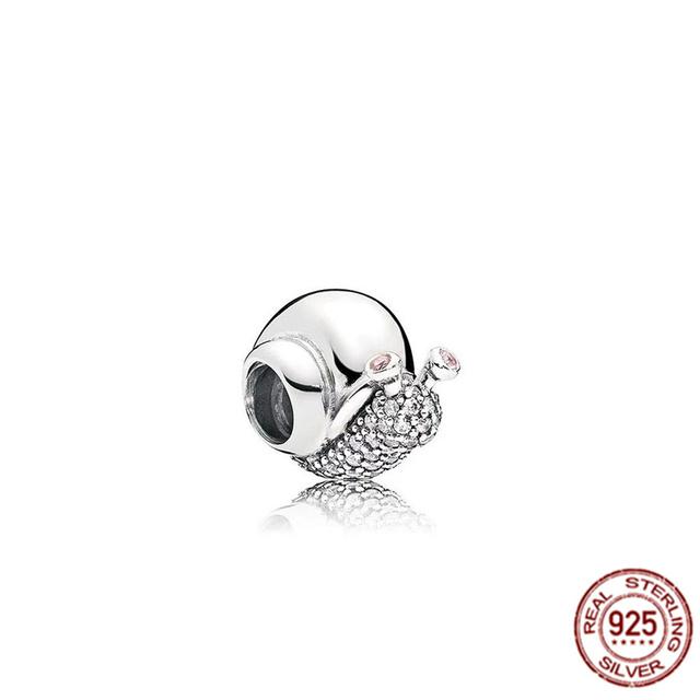 Очаровательная бусина подходит для оригинального браслета/серьг/ожерелья из стерлингового серебра 925 пробы, ювелирное украшение в виде гриба Нини, кролика, мудрой совы, лисы