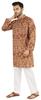 Atasi Индийская дизайнерская курта для мужчин с длинными рукавами и принтом, летняя этническая длинная