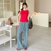Milk White Tencel Wide-leg Pants Women's Summer New Lazy and Loose Straight Jeans Drape Floor Pants