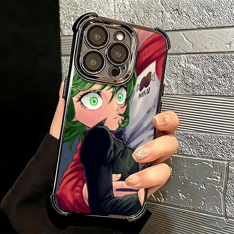 Мягкий чехол для телефона One P-Punch-Man Tatsumaki для iPhone 15 16 17 Air 14 Pro Max 16E Plus 13 12 Mini Покрытие Защита от падения Fundas