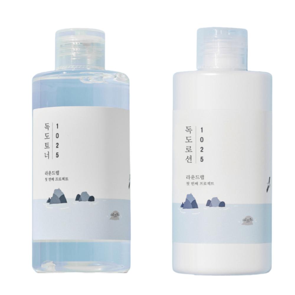 ROUND LAB 1025 Dokdo Toner 200ml + Lotion 200ml Set