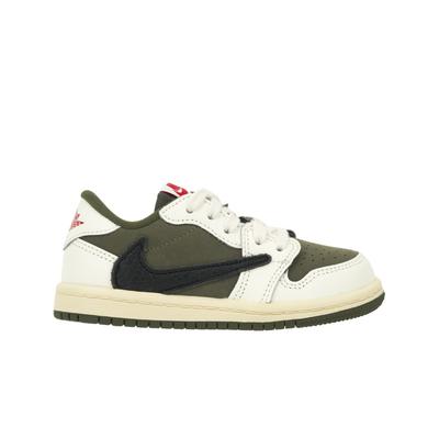 Кроссовки Travis Scott x Air 1 Retro Low OG SP TD Reverse Olive / Medium Olive Baby Green Black Sail DO5441-200