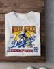 1988 Серия Чемпион Dodgers футболка Белая S-234XL Футболка Унисекс Футболка