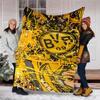 Borussia Dortmund printed throw blanket—soft,warm;versatile blanket for all seasons—perfect as &air-conditioning throw,nap blanket
