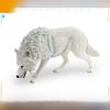 Childrens Static Pvc Wild Animal Figures Featuring Black And White Wolf Collectibles
