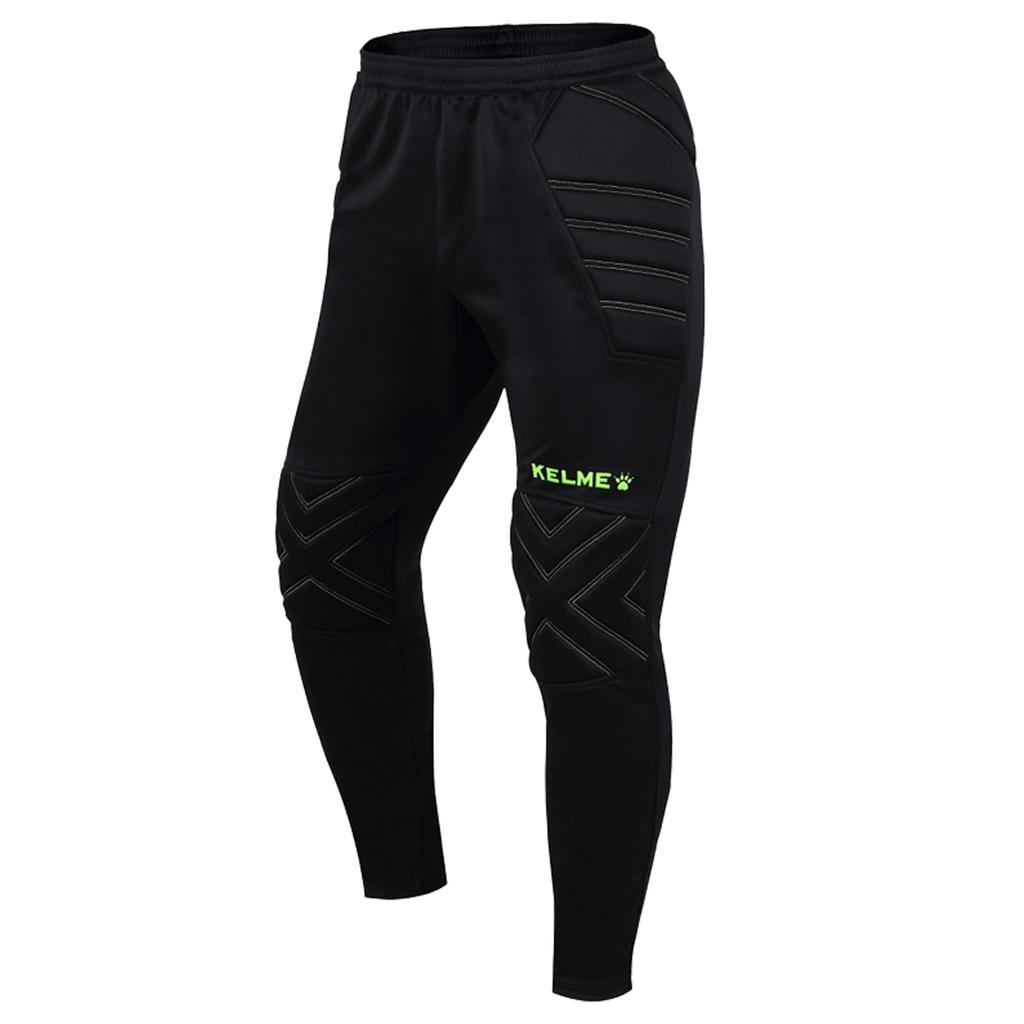 Kelme Men's Soccer Goalkeeper Match Training Pants (Black, XXX-Large)