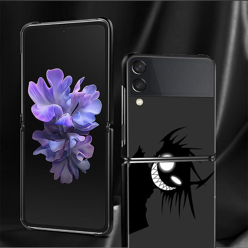 Чехол для телефона Samsung Galaxy Z Flip 4 Z Flip3 5g, чехол для Galaxy Z Flip PC, жесткий чехол, страшная улыбка, скелет, демон, дьявол