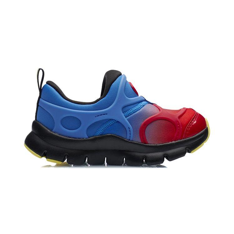Кроссовки Li Ning Kids Sports Lifestyle Series Slip-On Anti-Kick, амортизирующие, прочные, легкие, с отскоком, с низким верхом, детские кроссовки YKAP154-47