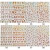 New Gold Silver DIY Nail Decals Holographic Adhesive Nail Stickers 3D Butterfly