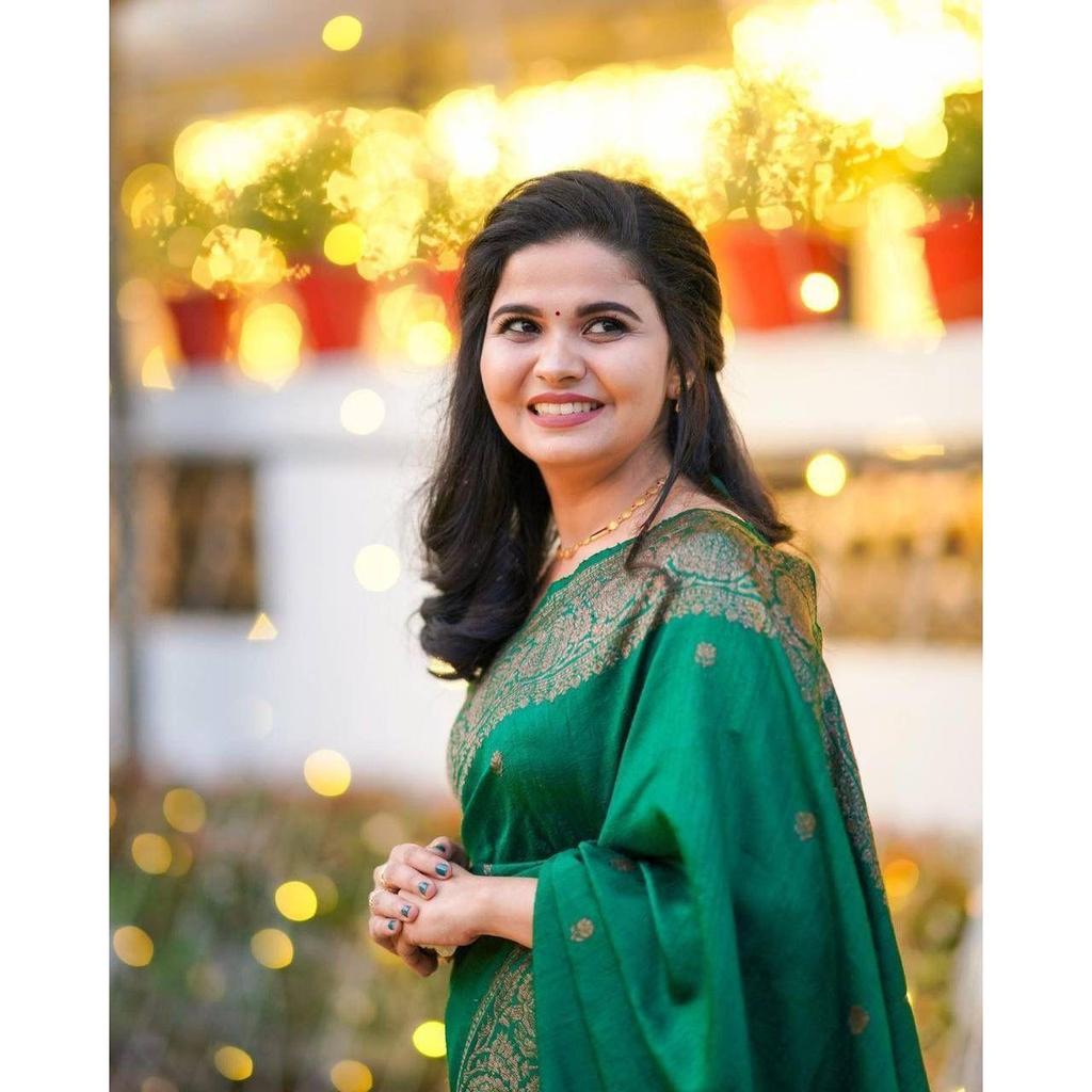 Silk Saree from the ALMAARI Store Is Adorned with Beautiful Zari Work In Form of Traditional Motifs. This Beautiful Saree