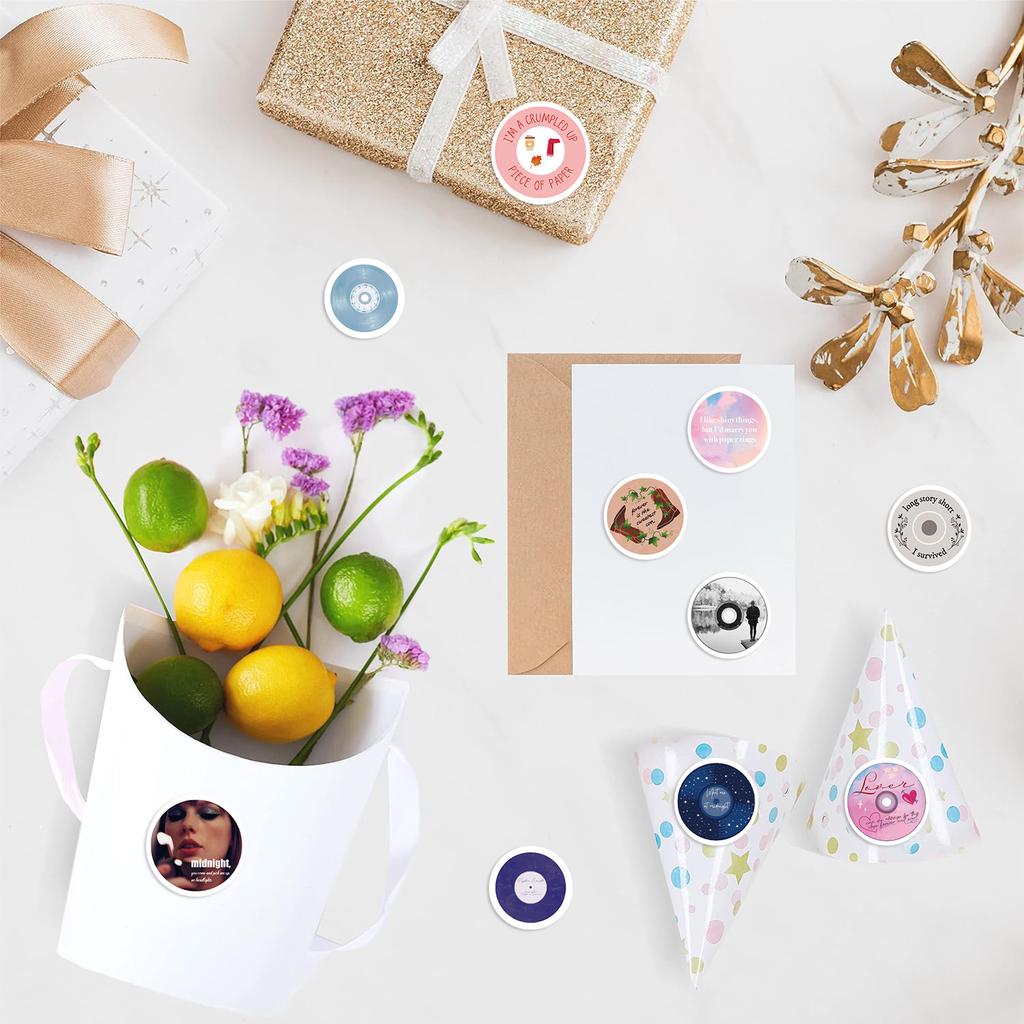 500 Sheets/roll Stickers Roll Stickers New Product Taylor Taylor Swift Creative Handbook Material Self-adhesive Sealing Stickers