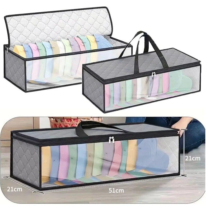 Органайзер для гардероба, ящик для хранения одежды, водостойкий ящик для хранения одежды под кроватью, большая вместительная пыленепроницаемая сумка для хранения, экономия места