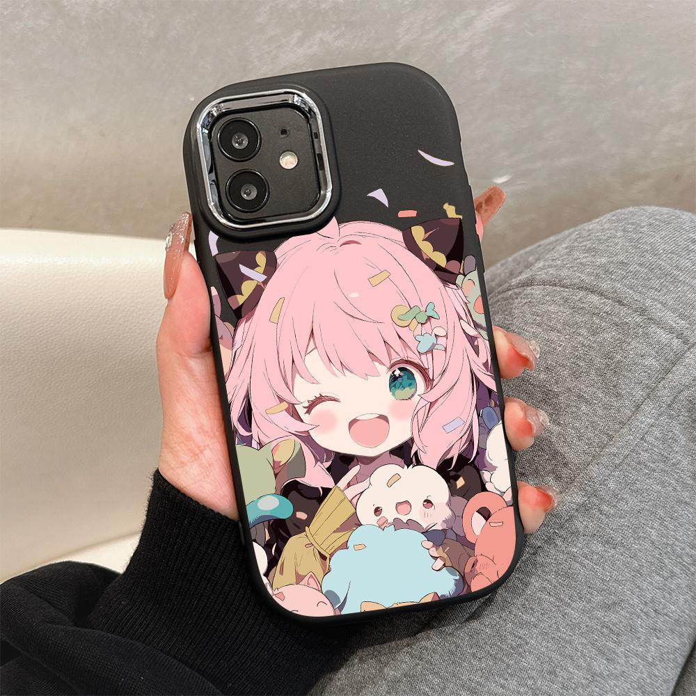 For OPPO A16 A38 A57 A58 A74 A78 A98 Reno8T Reno13F Realme C25S C53 C65 Cartoon Black Cat Silver Edge Soft Liquid Silicone Protective Casing