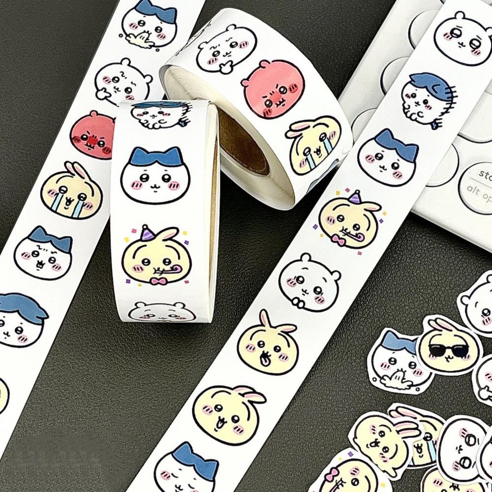 400 шт. Chiikawa Hachiware Usagi Наклейки-запечатыватели для рулонов Мультяшные Наклейки для блокнота Декоративная лента Наклейки Наклейки Игрушки Подарки