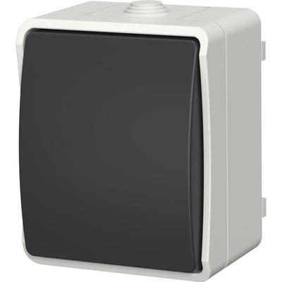 Перекидной выключатель - Aquatop - IP54 - Серый - Для помещений - Высокопрочный пластик