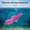 Приманка для ловли креветок с двойными ребристыми хвостиками, реалистичного вида, яркого цвета, портативная, мягкая приманка, искусственная приманка для креветок