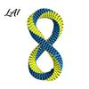 Washable Chew Toys for Dogs Dog Dental Tug Toy Textured Woven Nylon Interactive Teeth Cleaning Round or Figure 8 Design Toy Chewing Tugging
