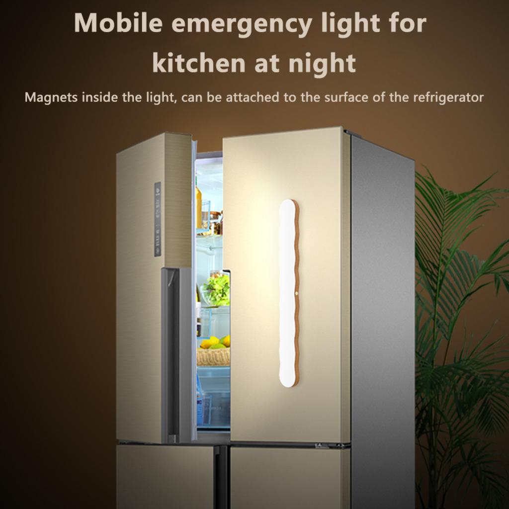 Новый современный и элегантный вращающийся перезаряжаемый светодиодный ночник с сенсорной регулировкой яркости для спальни, зеркала и подсветки под шкафом