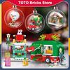 TOYLINX DIY Модель Рождественский Набор Строительных Блоков Детская Игрушка Строительные Блоки Настольное Украшение Украшение Детской Комнаты Подарки