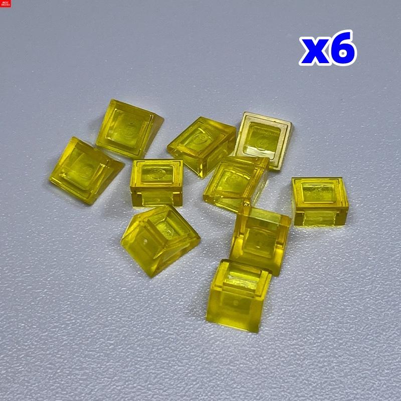 60 шт. Кирпичи MOC Наклонный кирпич 1x1 Крыша Классические Строительные блоки Аксессуары Детали 50746 54200 DIY Игрушки для детей