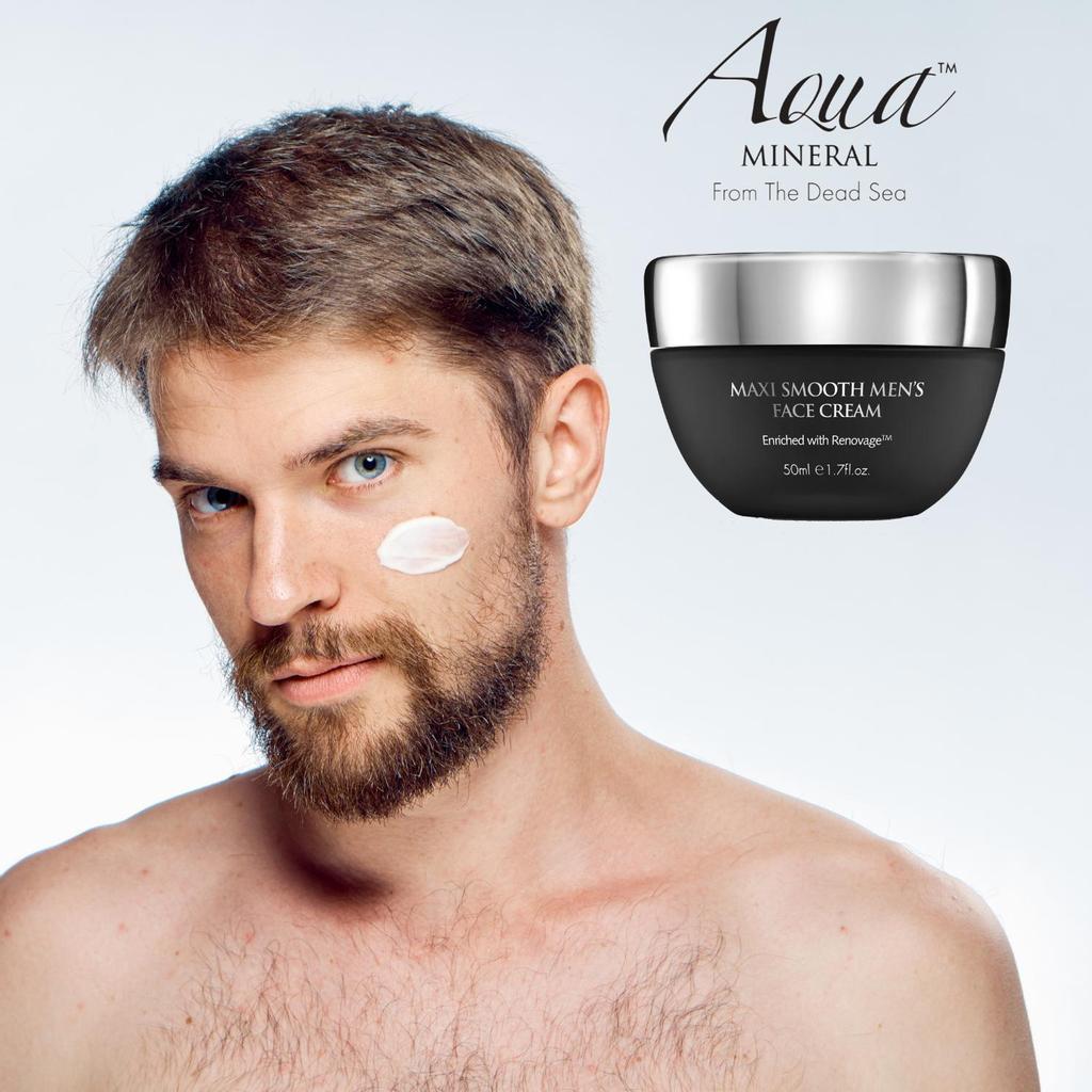 Maxithmooth Увлажняющий и питательный крем для лица для мужчин с витамином Е