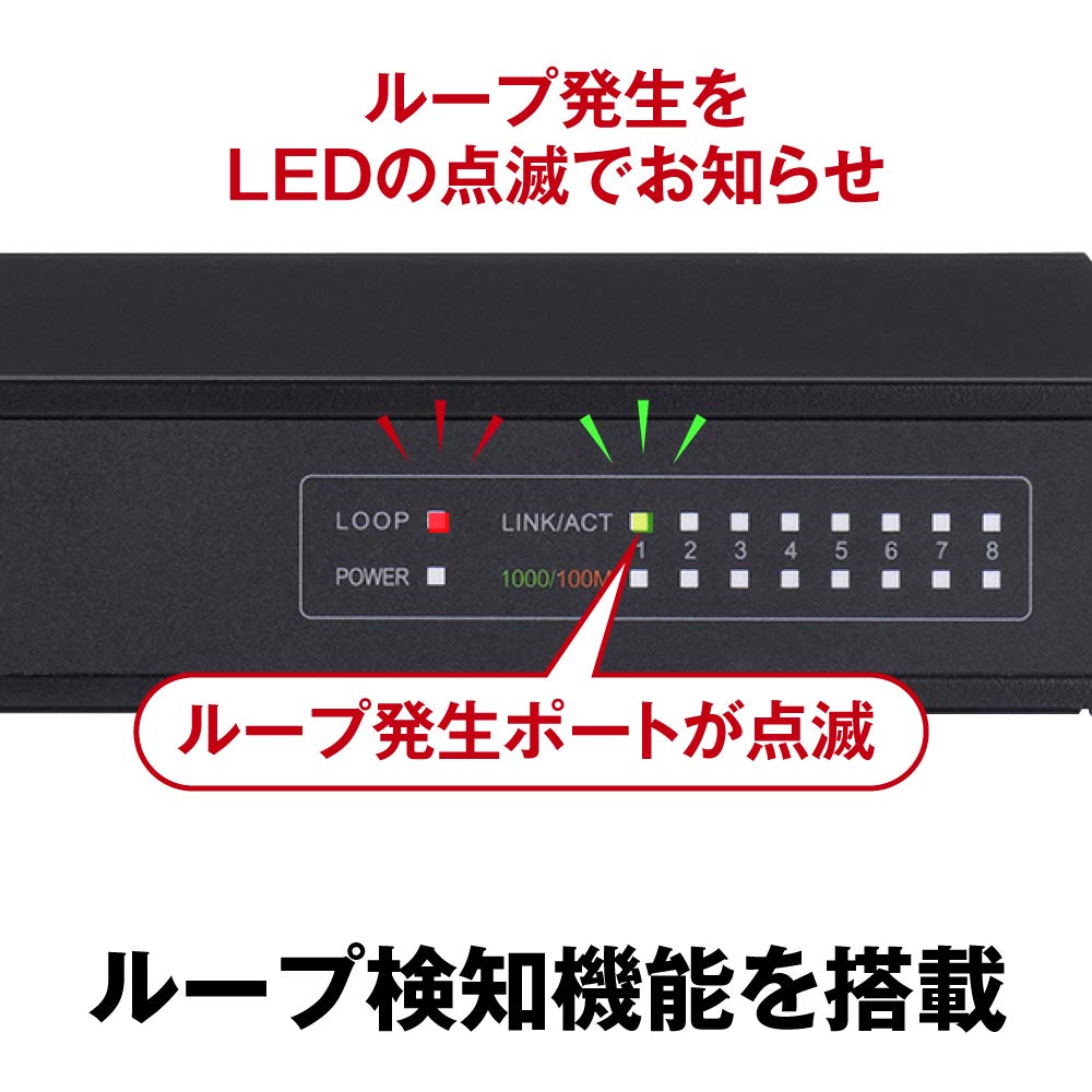 Buffalo Giga Compatible Metal Housing Power Supply 8 Ports Black Switching Hub Japanese Manufacturer Built-in LSW5-GT-8NS/BK