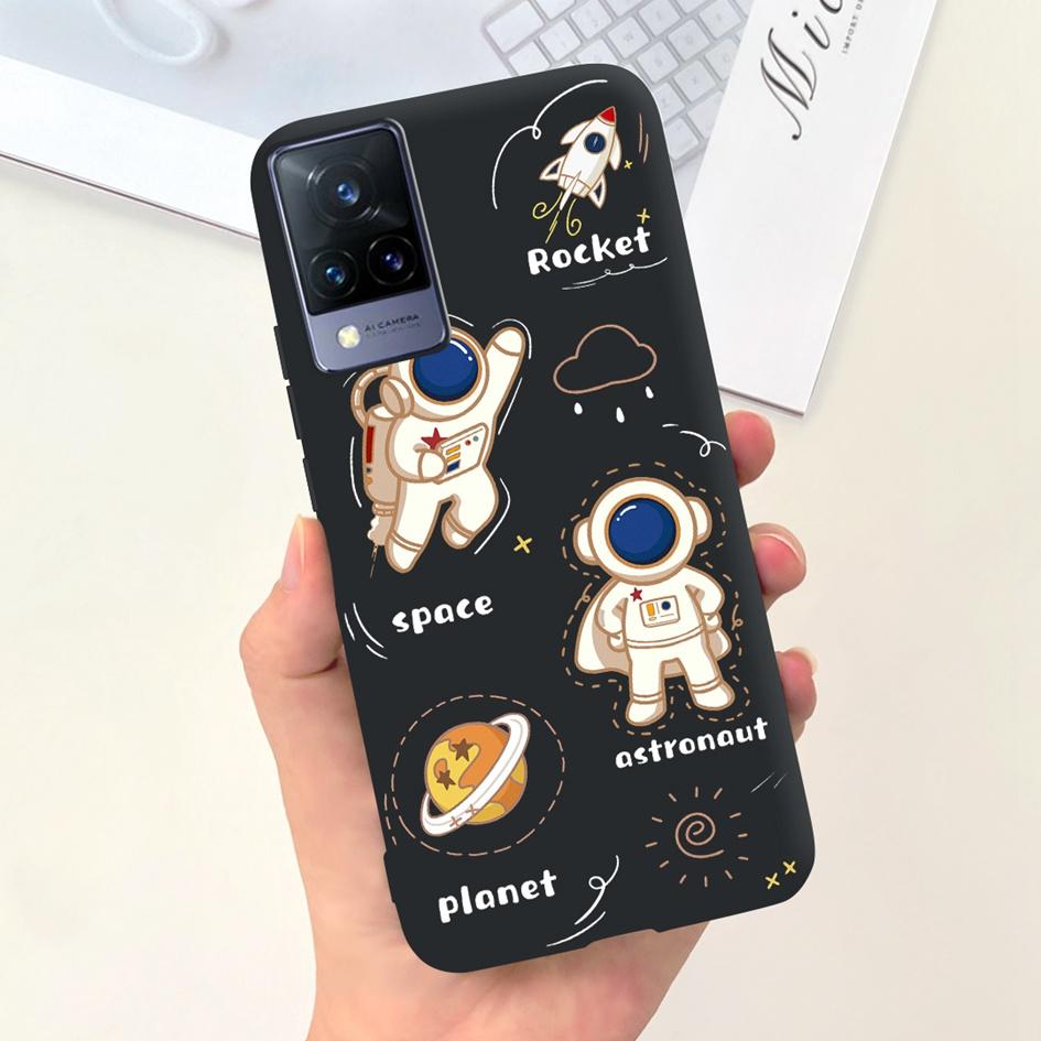 Чехол для Vivo V21 4G 5G Милая Утка Кошка Мягкий Силикон Матовый Чехол для Vivo V21e V 21 V 21e VivoV21 Бампер V2066 V2050 V2061 Fundas