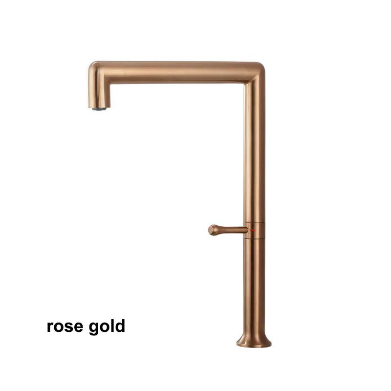 Kitchen Sink Faucet White/Brushed Gold/Gunmetal/Rose Gold/Brushed Kitchen Hot And Cold Mixer Rotatable Stainless Steel Tap