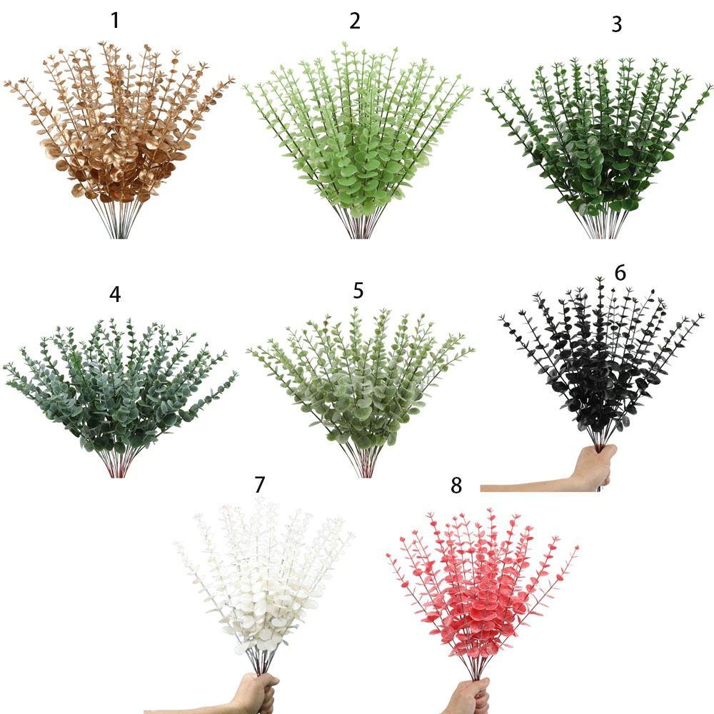 10 шт./набор Имитация Поддельные Растения Эвкалипта Искусственный Лист Эвкалипта Легко Использовать Вечеринка