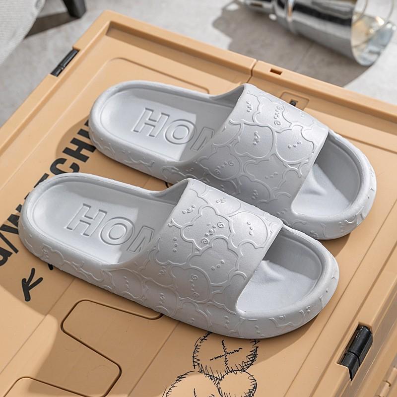 Summer home breathable eva stepping on shit slippers women's indoor home couple non-slip men's cool slippers