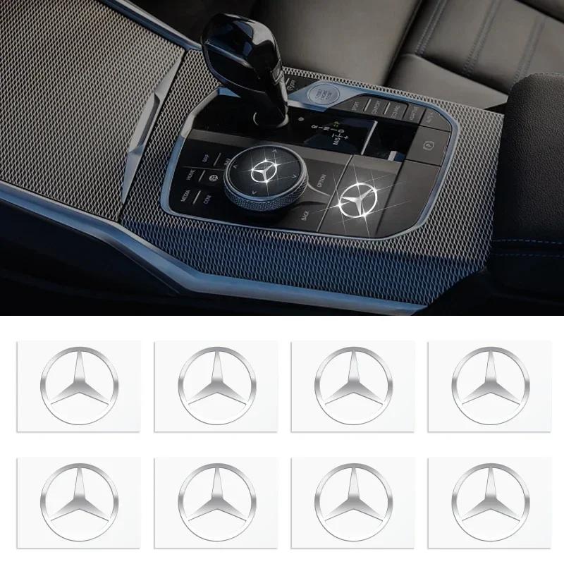 EJG4 2/5/10pcs Car Logo 3D Metal Stickers Decorative Accessories For Mercedes Benz W176 W177 W204 W205 W212 W213 W206 X156 X253 W117