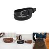 High Quality Genuine Leather Black Belt For Men And Women Stylish Retro Design