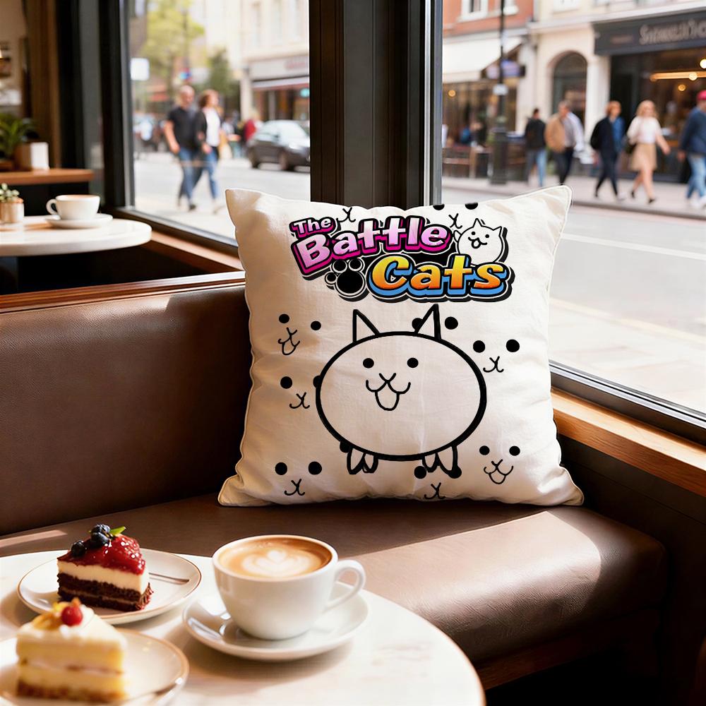 Game The Battle Cats Cushion Cover Decorative Cushions Covers Cover Sofa x Pillow  Piece x x Pillowcase
