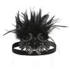 New Feather Headdress S European and American Retro Forehead Front Hair Accessories Headband Halloween Dance Party Headband