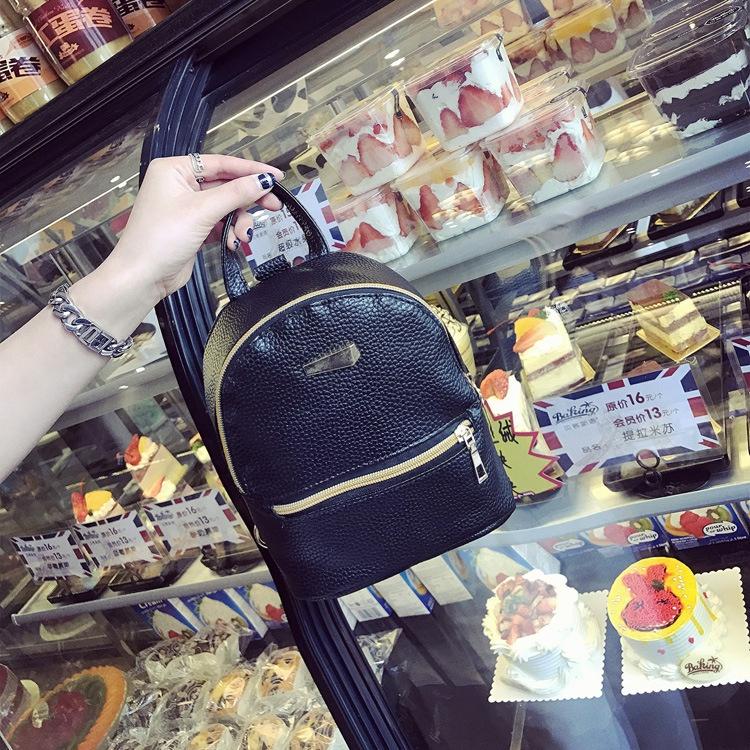 Стильный женский мини-рюкзак из искусственной кожи, наплечная сумка для школы и путешествий