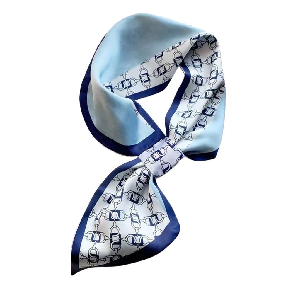 Sunscreen Silk Scarf Thin Bib Neck Cover Fashion Neckerchief Spring Autumn