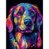 5d DIY Diamond Painting Cross Stitch Abstract Colorful Animal Dog Diamond Embroidery Mosaic Full Round Drill Home Decor Arts