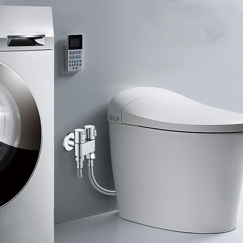 G1/2 Three-way Filling Angle Valve Wall Mount One Into Two Out Water Controller Toilet Bidet Cleaning Sprayer Accessories